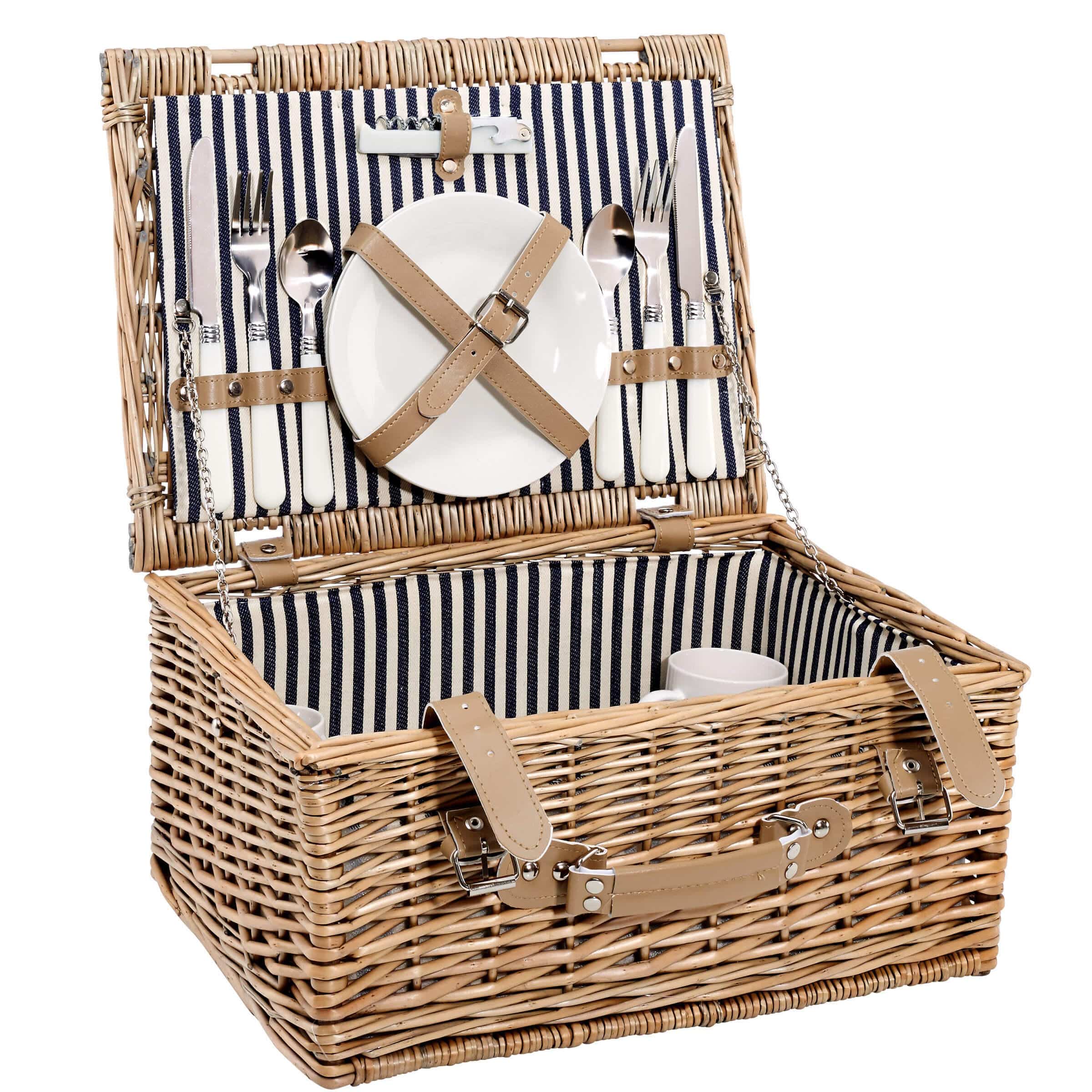 A DAY IN THE PARK Picnic basket for 2 persons W 40 x D 30cm BUTLERS Malta