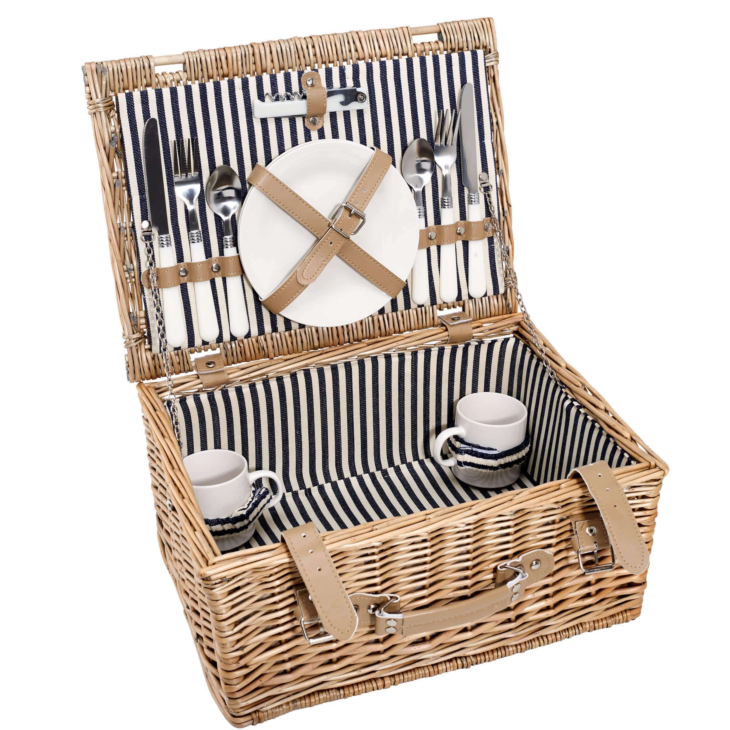 A DAY IN THE PARK Picnic basket for 2 persons W 40 x D 30cm BUTLERS Malta
