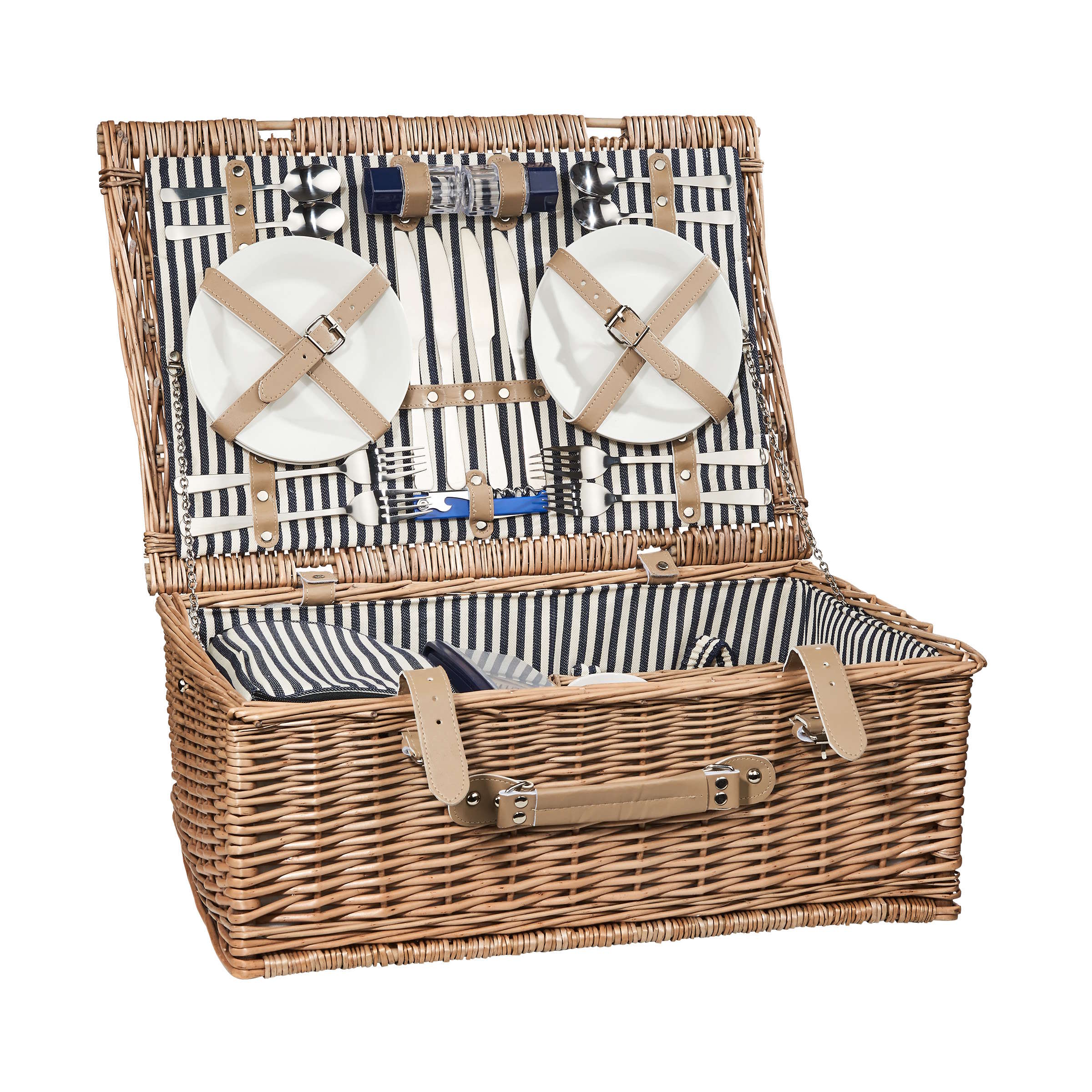 A DAY IN THE PARK Picnic basket for 4 people W 55 x D 37cm