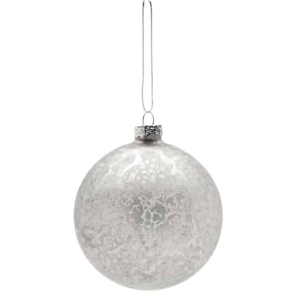 HANG ON <span>Glass craquelure glaze bauble, Ø 8 cm</span>