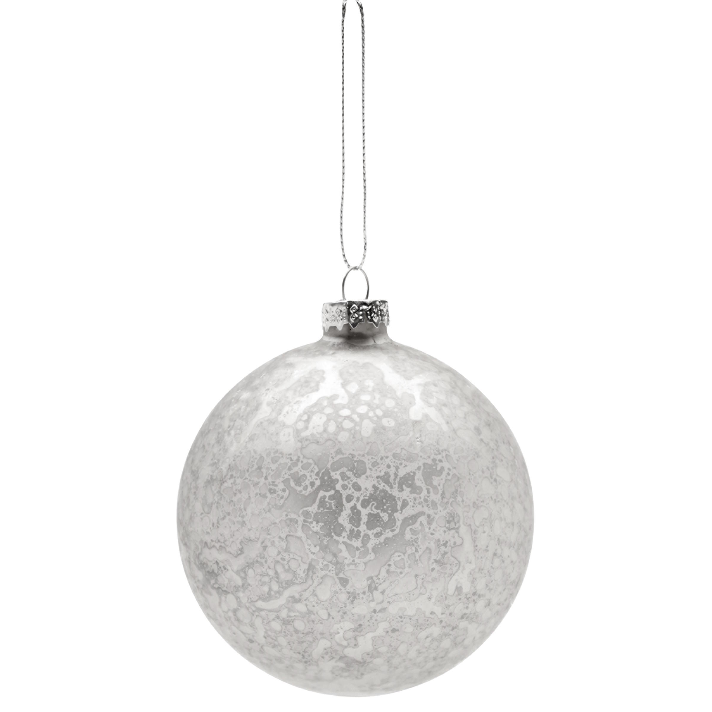 HANG ON <span>Glass craquelure glaze bauble, Ø 8 cm</span>