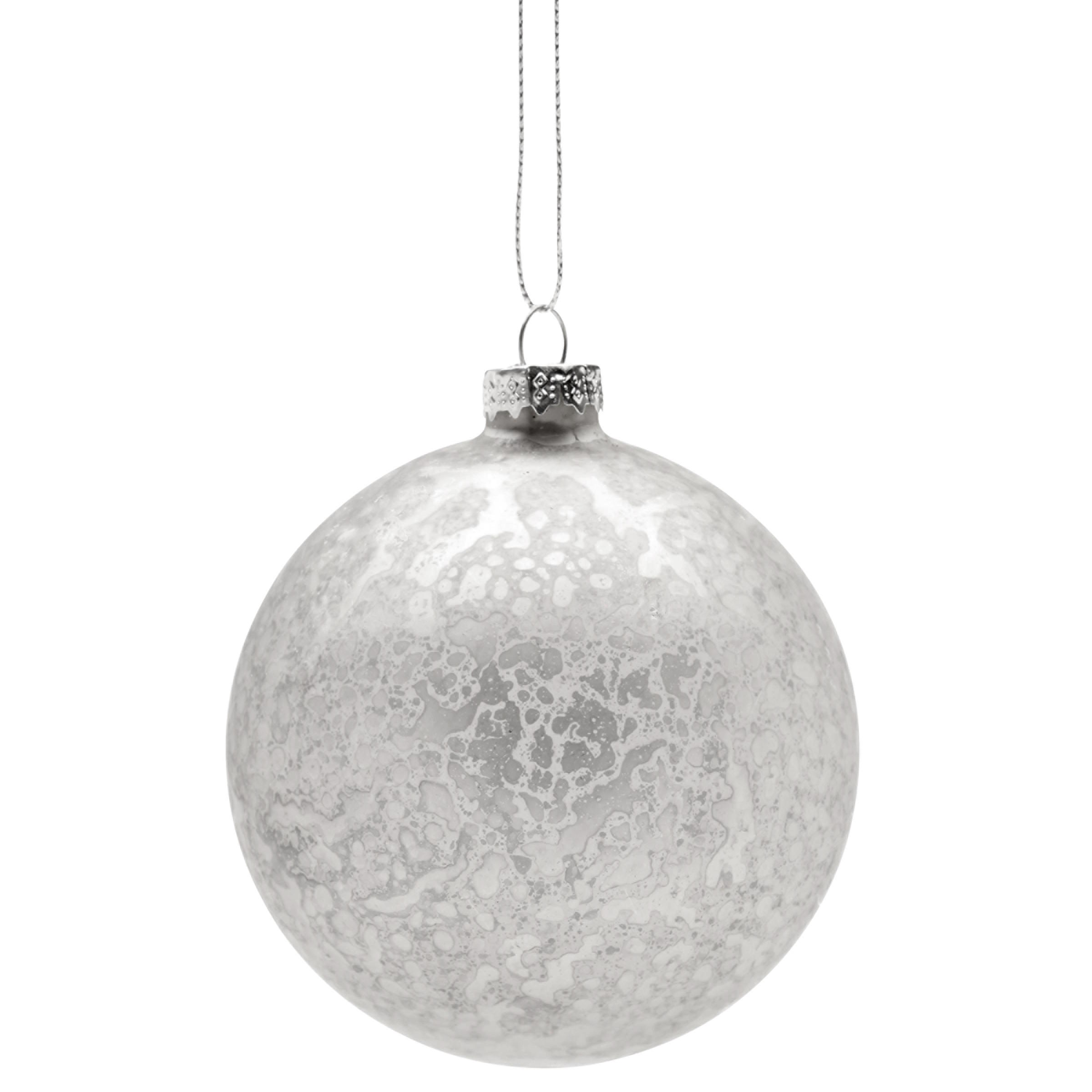 HANG ON <span>Glass craquelure glaze bauble, Ø 10 cm</span>