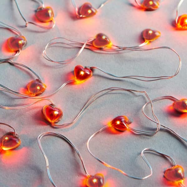 LOVE LIGHTS <span>20 wire hearts LED fairy lights</span>