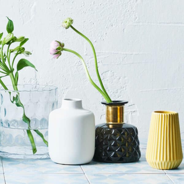 GRACE vase 14cm green/gold - Image 2