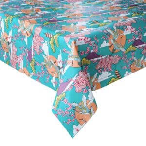 WATERPROOF <span>Spotty wax tablecloth, 140 cm x 200 cm</span>