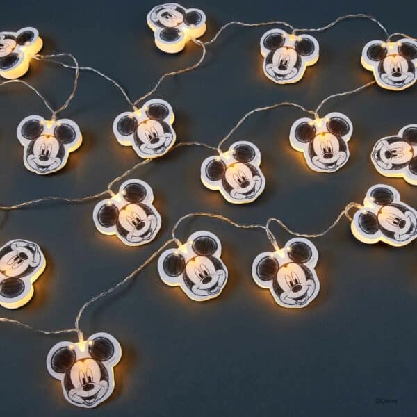 DISNEY LED Papierlichterkette Mickey 20 Lichter