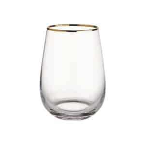 TOUCH OF GOLD <span>Glass with gold rim 590ml</span>
