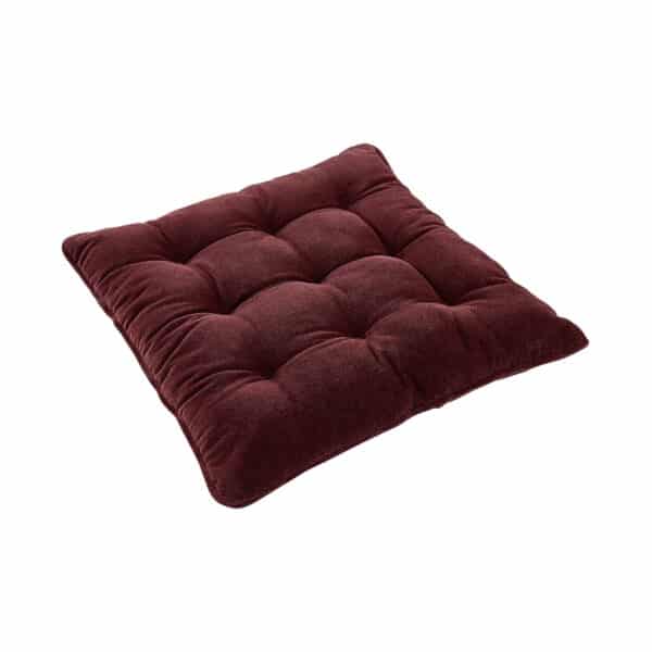COTTON VELVET <span>seat cushion, bordeaux</span> - Image 3