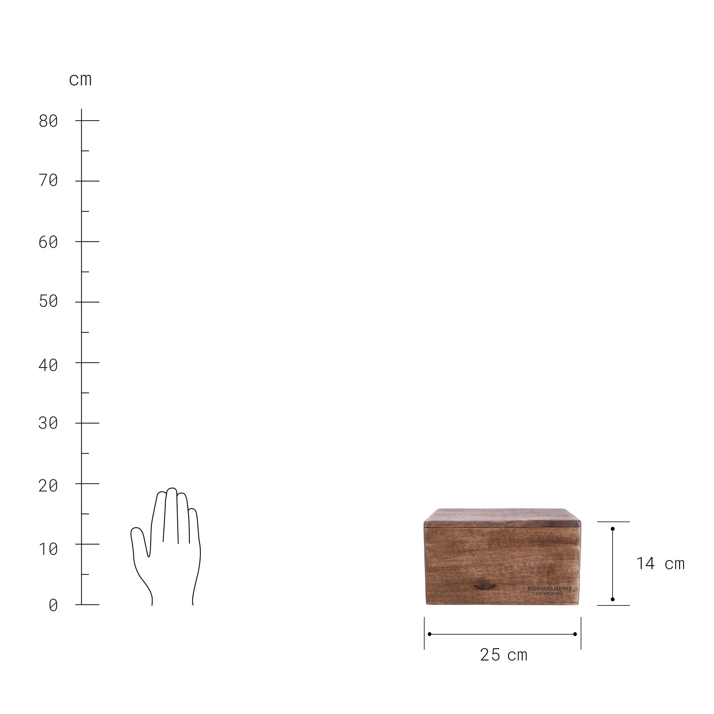 STANDARD SUPPLY teabox with lid mango BUTLERS Malta