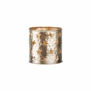 X-MAS <span>tealight holder stars 7cm, gold</span>