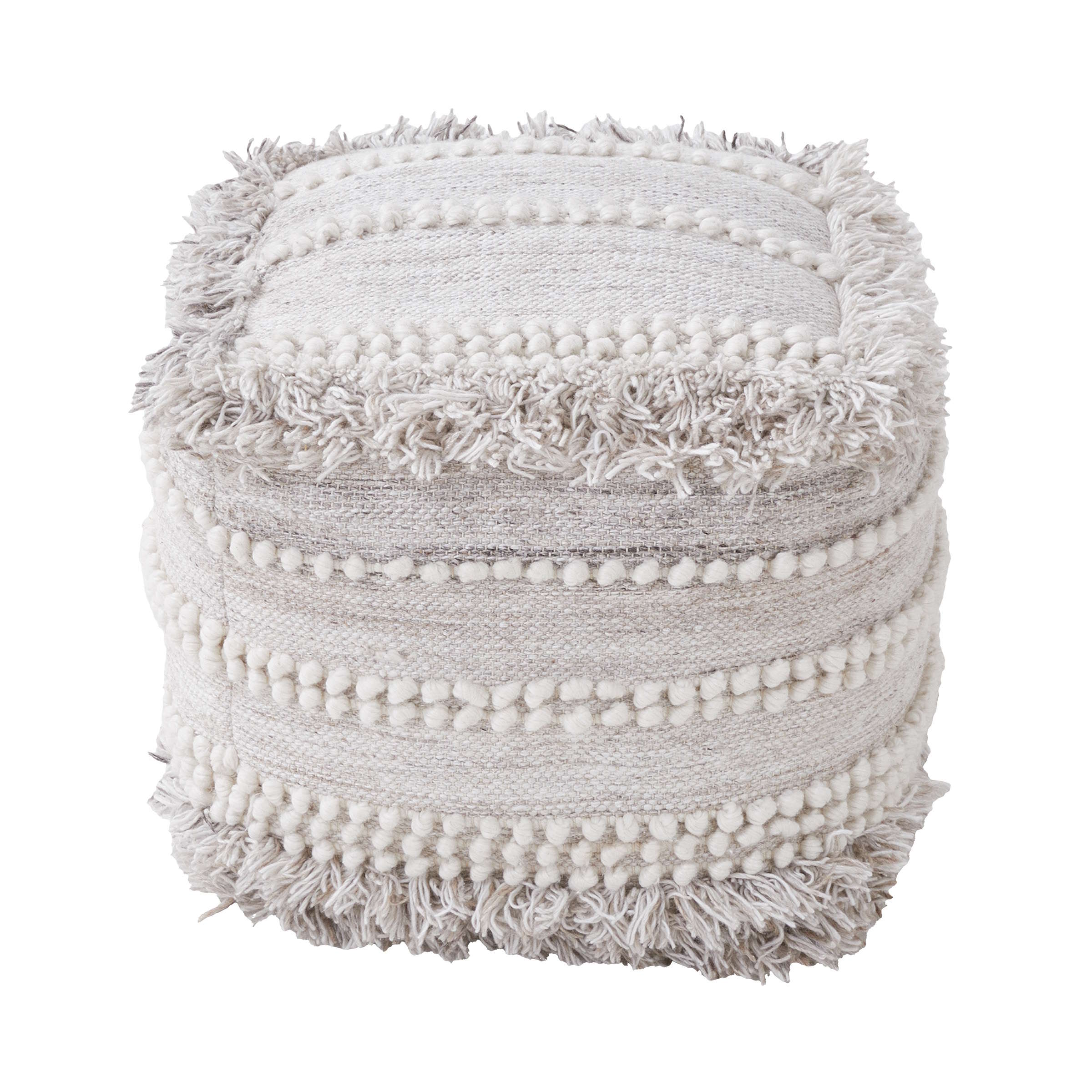 BOHO LOUNGE Woll-Pouf mit Troddeln - Image 5