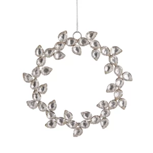 HANG ON <span>Pendant wreath ornament with glass beads Ø13cm</span>