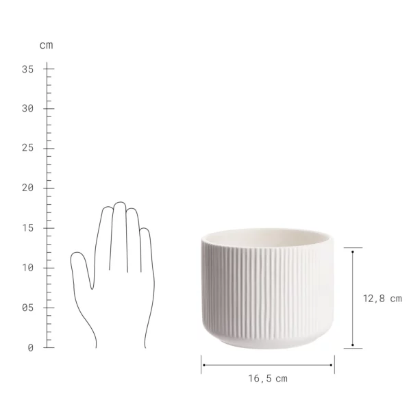 LIV <span>flower pot Ø16,5cm, white</span> - Image 5