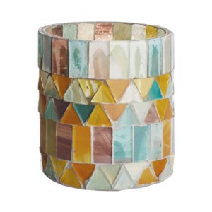 IKAT mosaic candle holder, Ø 7cm