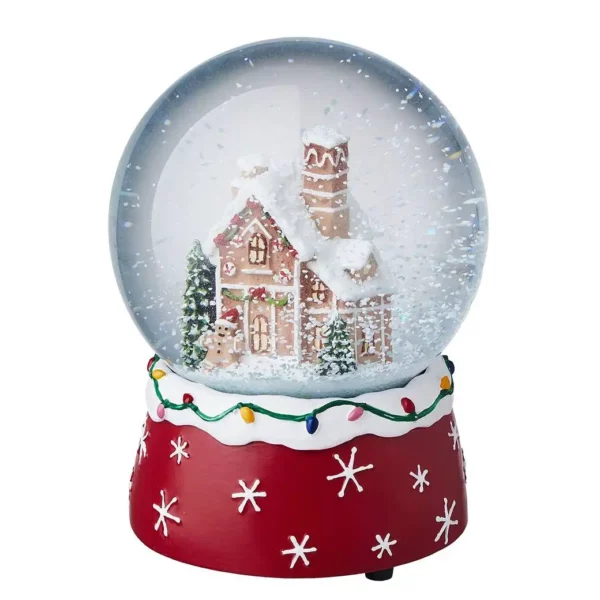 X-MAS music box gingerbread house 10cm - Image 4