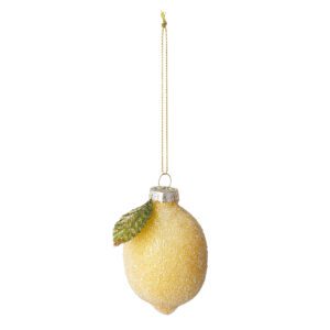 HANG ON glass ornament lemon