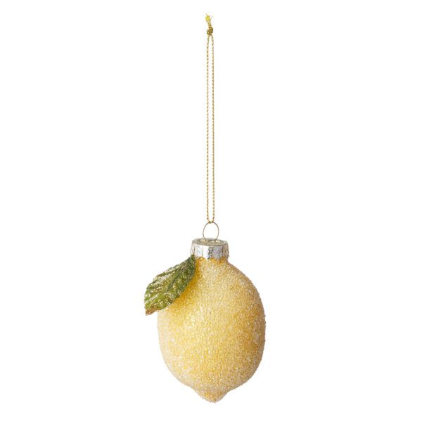 HANG ON glass ornament lemon