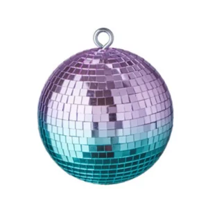 DISCO mirror ball Ø15cm purple/turquios