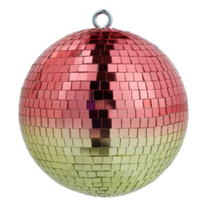 DISCO mirror ball Ø18cm prose/gold