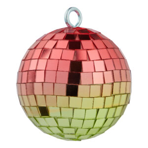 DISCO mirror ball Ø8cm pink/gold