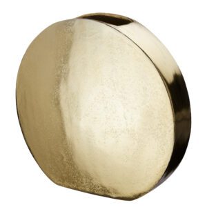 MOON metal vase Ø30cm, gold